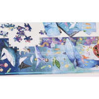 Пазл-панорама Hape Підводний світ світиться 150 см, 200 ел. (E1634)