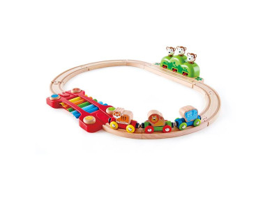 Музична залізниця Hape Веселі мавпочки 19 ел. (E3825)