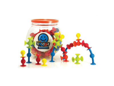 Конструктор Fat Brain Toys MiniSquigz на мініприсосках 75 деталей (F107ML)