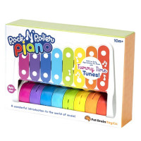 Дитячий ксилофон Fat Brain Toys Rock N' Roller Piano з дзвіночками (F281ML) Дитячий ксилофон Fat Brain Toys Rock N' Roller Piano з дзвіночками (F281ML)