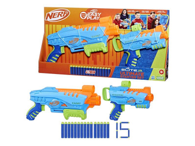 Набір бластерів Nerf Elite Junior Стартовий набір 15 патронів (F6369) Набір бластерів Nerf Elite Junior Стартовий набір 15 патронів (F6369)