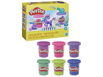 Набір для ліплення Play-Doh Блискуча колекція 6 баночок (F9932)