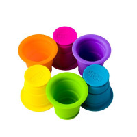 Тактильна іграшка Fat Brain Toys Suction Kupz М'які чашки 6 штук (FA183-1)