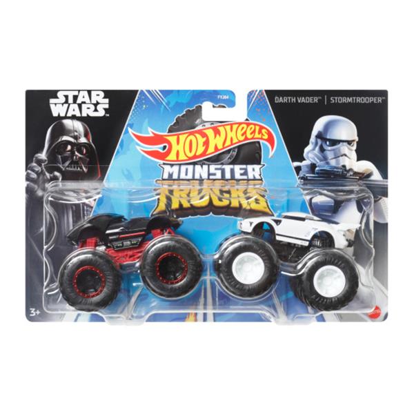 Набір машинок-позашляховиків Hot Wheels Monster Trucks Darth Vader vs Stormtrooper (FYJ64-HWN68) Набір машинок-позашляховиків Hot Wheels Monster Trucks Darth Vader vs Stormtrooper (FYJ64-HWN68)