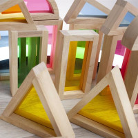 Кубики Guidecraft Block Play Велика веселка, 14 см, 30 шт. (G3016)