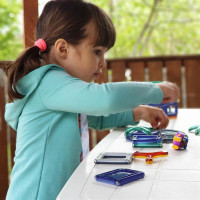 Магнітний конструктор Guidecraft PowerClix Explorer Архітектура, 52 деталі (G9472)