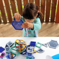 Магнітний конструктор Guidecraft PowerClix Explorer Архітектура, 52 деталі (G9472)