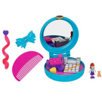 Ігровий набір Polly Pocket Тематичні зачіски блакитний (GVM22-GVM24)