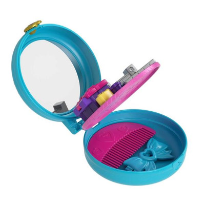 Ігровий набір Polly Pocket Тематичні зачіски блакитний (GVM22-GVM24)