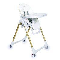 Стільчик для годування Peg-Perego Prima Pappa Follow Me білий із золотистим (IH01000001BL00) Стільчик для годування Peg-Perego Prima Pappa Follow Me білий із золотистим (IH01000001BL00)