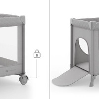 Коляска-манеж Kinderkraft Leody Up Grey (KCLEODUPGRY0000)