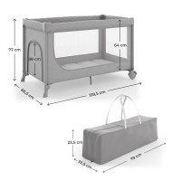 Коляска-манеж Kinderkraft Leody Up Grey (KCLEODUPGRY0000)