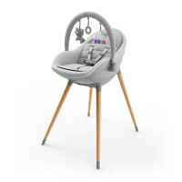 Стільчик для годування 2 в 1 Kinderkraft Fini Up Grey (KHFINIUPGRY0000)