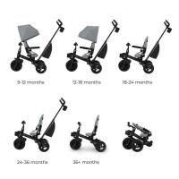 Триколісний велосипед Kinderkraft Aveo 2 Plus Grey (KRAVEO02GRY0000)