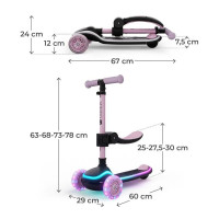Самокат 2-в-1 Kinderkraft Raket Up Pink (KRRAUP00PNK0000) Самокат 2-в-1 Kinderkraft Raket Up Pink (KRRAUP00PNK0000)