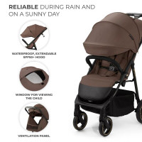 Прогулянкова коляска Kinderkraft Trig 3 Коричневий (KSTRIG03BRW0000)