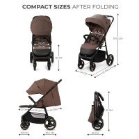 Прогулянкова коляска Kinderkraft Trig 3 Коричневий (KSTRIG03BRW0000)