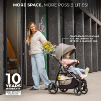 Прогулянкова коляска Kinderkraft Trig 3 Коричневий (KSTRIG03BRW0000)