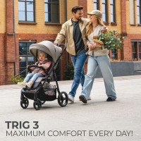 Прогулянкова коляска Kinderkraft Trig 3 Коричневий (KSTRIG03BRW0000)