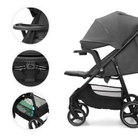 Прогулянкова коляска Kinderkraft Trig 3 Tray Grey (KSTRIG03GRY000T)