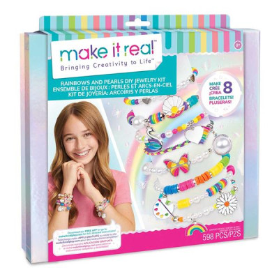 Набір для створення шарм-браслетів Make it Real Кольорова перлина 598 ел. (MR1729) Набір для створення шарм-браслетів Make it Real Кольорова перлина 598 ел. (MR1729)