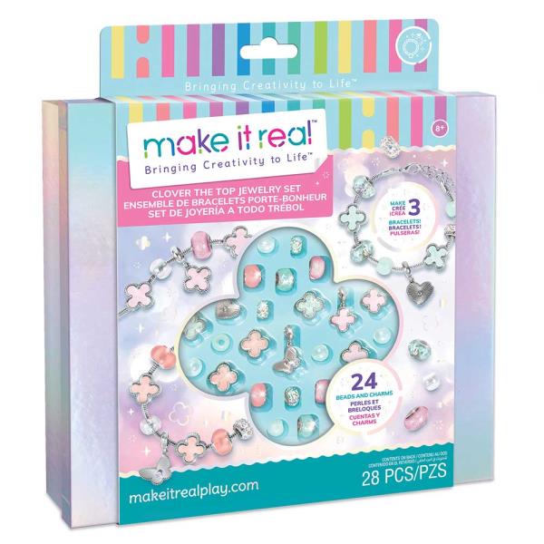 Мінінабір для створення шарм-браслетів Make it Real Листочок конюшини (MR1734)