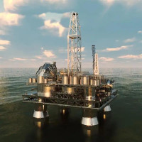 Колекційна модель-конструктор Metal Time Treasure Finder Нафтова платформа механічна (MT008)