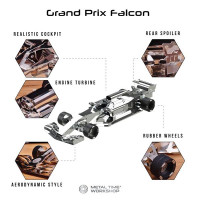 Колекційна модель-конструктор Metal Time F1 Grand Prix Falcon Формула 1 (MT035)