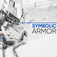Колекцiйна модель Metal Time Unity Wings Eagle Silver Armor (MT101/READY)