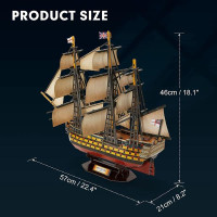 3D пазл CubicFun Корабель HMS Victory (T4019h)