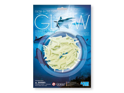 Набір сяючих наклейок 4M Акули (00-05940)