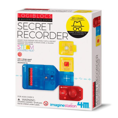 Електронний конструктор 4M Logiblocs Записувальні пристрої 4 модулі 10 проектів (00-06808)