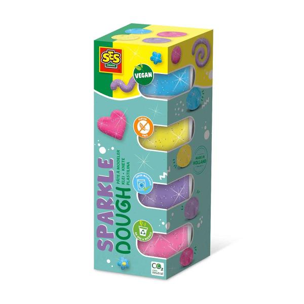 Незасихаюча маса для ліплення SES Creative Feel good dough Блиск (00515S) Незасихаюча маса для ліплення SES Creative Feel good dough Блиск (00515S)