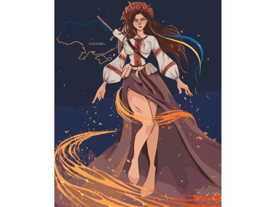 Картина за номерами ArtCraft Незламна 40х50 см (10076-AC) Картина за номерами ArtCraft Незламна 40х50 см (10076-AC)