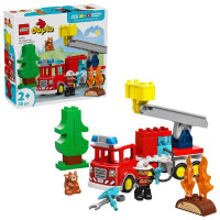 Конструктор LEGO DUPLO Town Пожежна машина зі шлангом і пожежником 28 Деталей (10473)