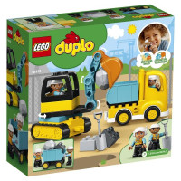 Конструктор LEGO DUPLO Вантажівка та гусеничний екскаватор 20 деталей (10931)