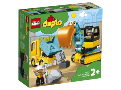 Конструктор LEGO DUPLO Вантажівка та гусеничний екскаватор 20 деталей (10931)