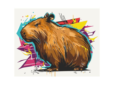 Картина за номерами ArtCraft Капібара 40х50 см (11574-AC) Картина за номерами ArtCraft Капібара 40х50 см (11574-AC)