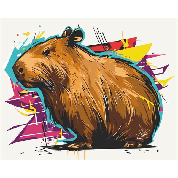 Картина за номерами ArtCraft Капібара 40х50 см (11574-AC) Картина за номерами ArtCraft Капібара 40х50 см (11574-AC)
