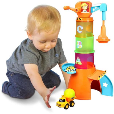 Ігровий набір Bb Junior Volvo Кран із вантажівкою (16-88605)