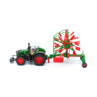 Модель Bburago Трактор Fendt 1050 Vario із роторними валковими граблями 1:32 (18-31665)