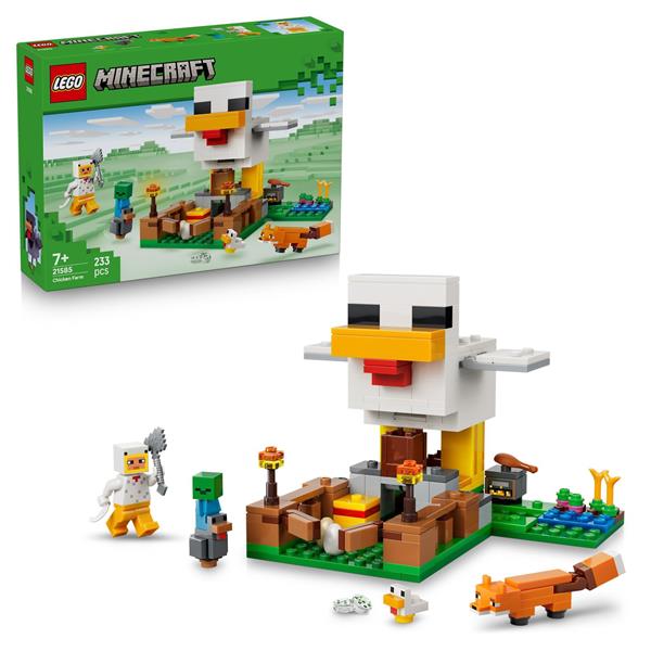 Конструктор LEGO Minecraft Куряча ферма 233 Деталі (21585)