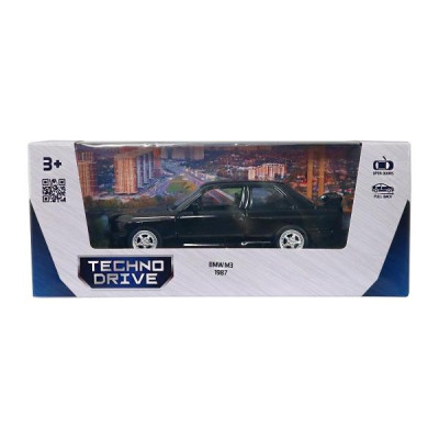 Автомодель TechnoDrive BMW M3 1987 черный (250395U)