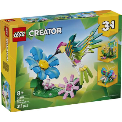 Конструктор LEGO Creator Дикі тварини: барвистий колібрі 312 Деталей ( 31384 )