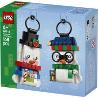 Конструктор LEGO® Прикраси зі сніговиком Різдвяний декор Святкові прикраси (40812)