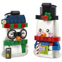 Конструктор LEGO® Прикраси зі сніговиком Різдвяний декор Святкові прикраси (40812)