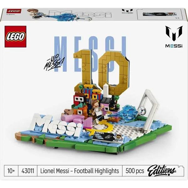 Конструктор LEGO® Editions Ліонель Мессі — найкращі моменти футбольних матчів, 500 деталей (43011)