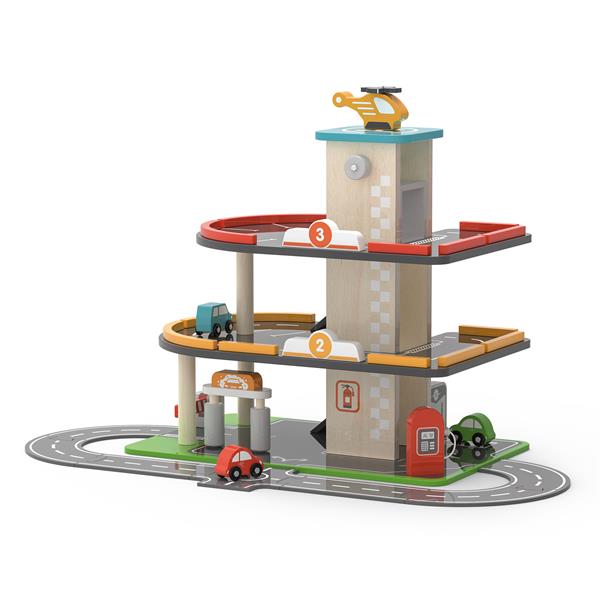 Дерев'яний паркінг Viga Toys з АЗС (44509) Дерев'яний паркінг Viga Toys з АЗС (44509)