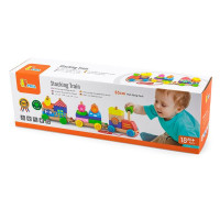 Дерев'яна каталка Viga Toys Поїзд із блоків (50089) Дерев'яна каталка Viga Toys Поїзд із блоків (50089)