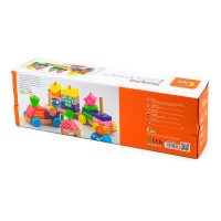 Дерев'яна каталка Viga Toys Поїзд із блоків (50089) Дерев'яна каталка Viga Toys Поїзд із блоків (50089)